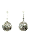 Earrings - Sterling Silver - Drop - Round - Orca 2 - Small - 15mm