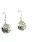 Earrings - Sterling Silver - Drop - Round - Orca 2 - Small - 15mm