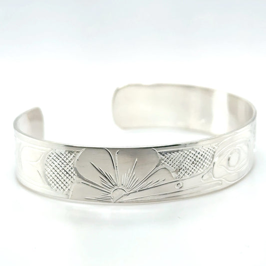 Bracelet - Sterling Silver - 1/2" - Hummingbird