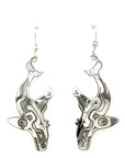Earrings - Sterling Silver - Cutout Whale