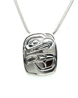 Pendant - Sterling Silver - Rectangle - Eagle
