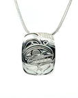 Pendant - Sterling Silver - Rectangle - Orca