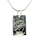 Pendant - Sterling Silver - Rectangle - Orca