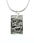 Pendant - Sterling Silver - Rectangle - Eagle