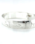 Bangle - Sterling Silver - 1/2" - Eagle & Orca