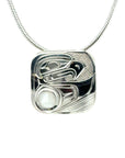 Pendant - Sterling Silver - Square - Eagle