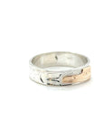 Ring - Gold & Silver - 3/16" - Hummingbird - Size 7