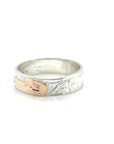Ring - Gold & Silver - 3/16" - Hummingbird - Size 7