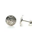 Earrings - Sterling Silver - Stud - Wolf - Small - 10mm