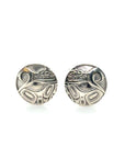 Earrings - Sterling Silver - Stud - Wolf - Small - 10mm