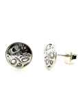 Earrings - Sterling Silver - Stud - Orca 2 - Small - 10mm