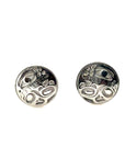 Earrings - Sterling Silver - Stud - Orca 2 - Small - 10mm