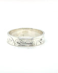 Ring - Sterling Silver - 3/16" - Raven - Size 8