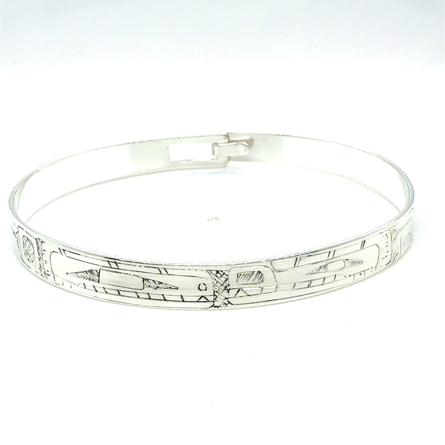 Bangle - Sterling Silver - 1/4" - Orca & Bear