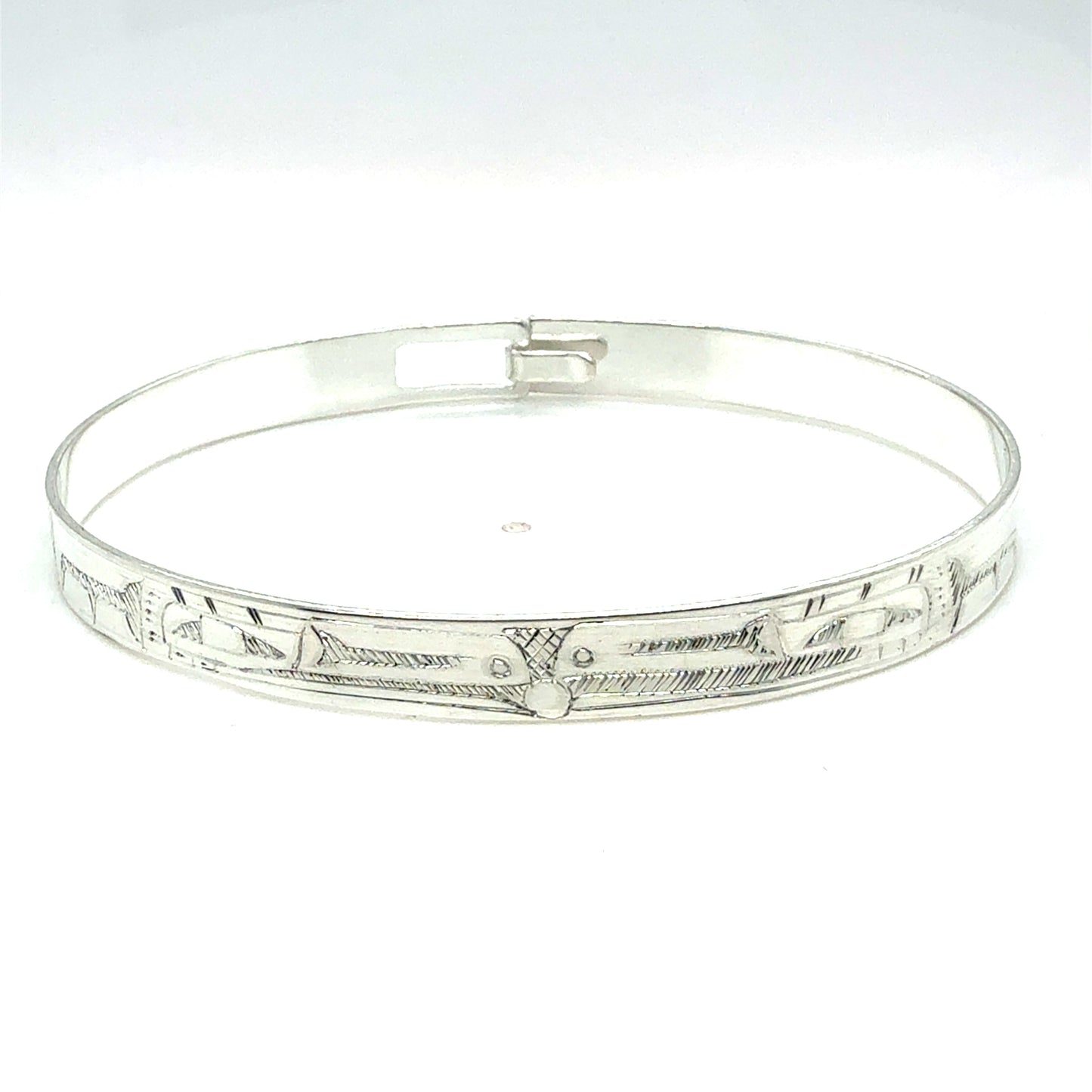 Bangle - Sterling Silver - 1/4" - Ravens