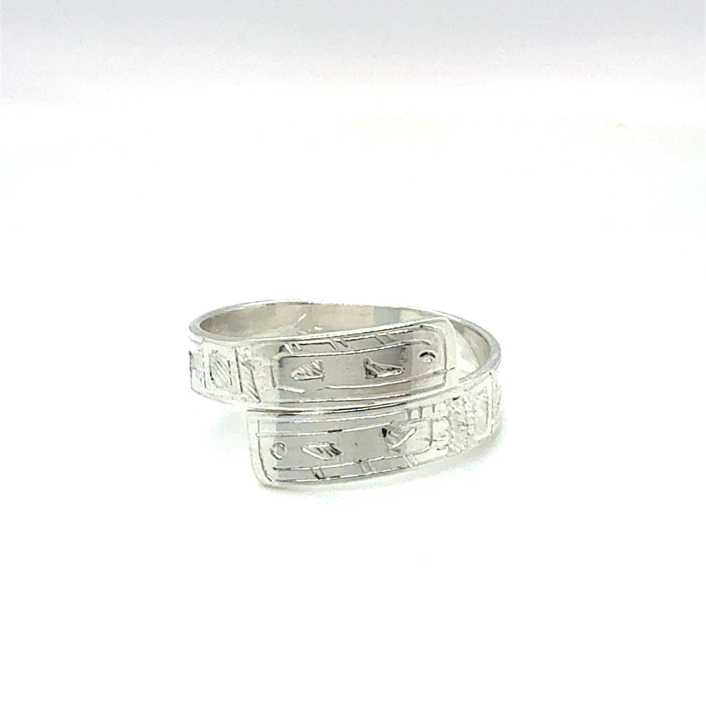 Ring - Sterling Silver - Wrap - 3/16" - Orca - Size 7