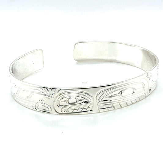 Bracelet - Sterling Silver - 3/8" - Orca & Baby