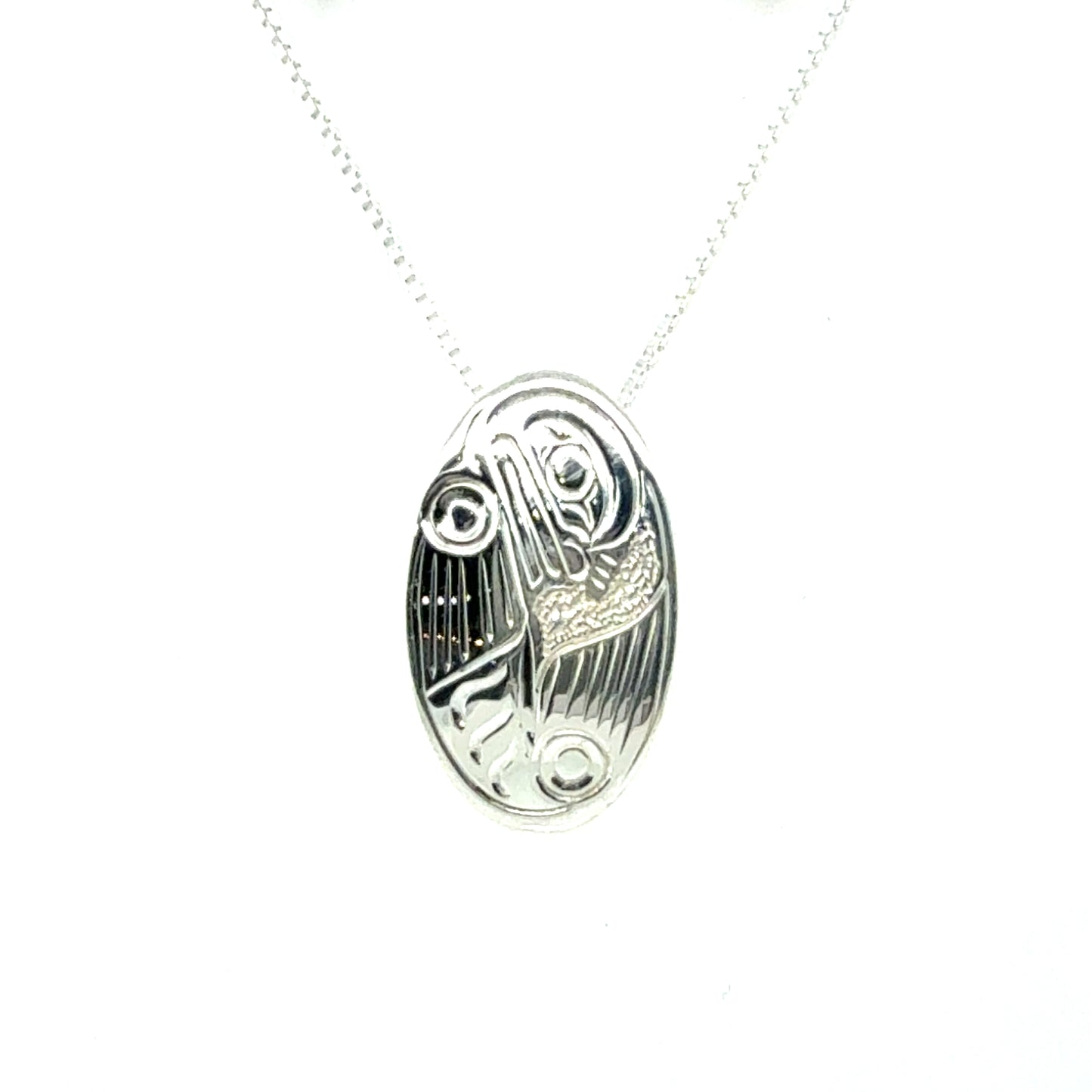 Pendant - Sterling Silver - Oval - Small - Seal