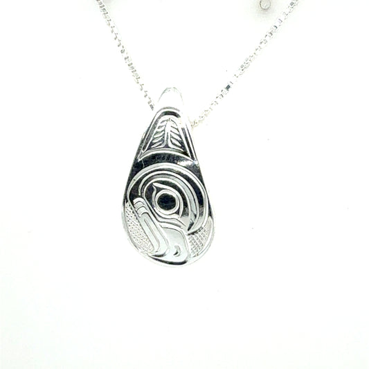 Pendant - Sterling Silver - Small - Teardrop - Eagle