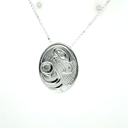 Pendant - Sterling Silver - Small - Oval - Eagle