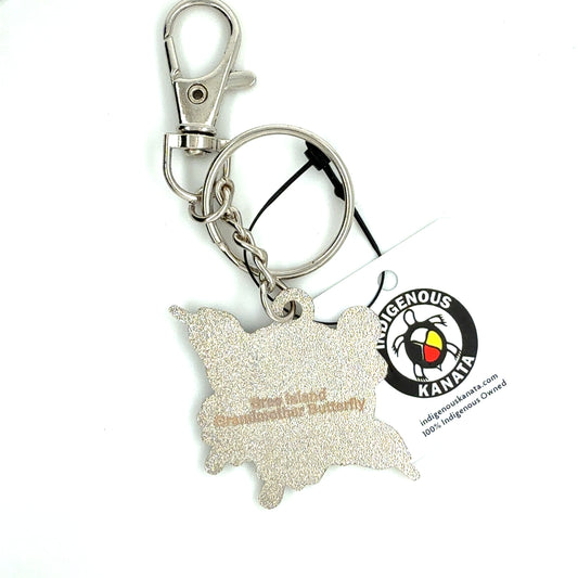Keychain - Enamel - Grandmother Butterfly