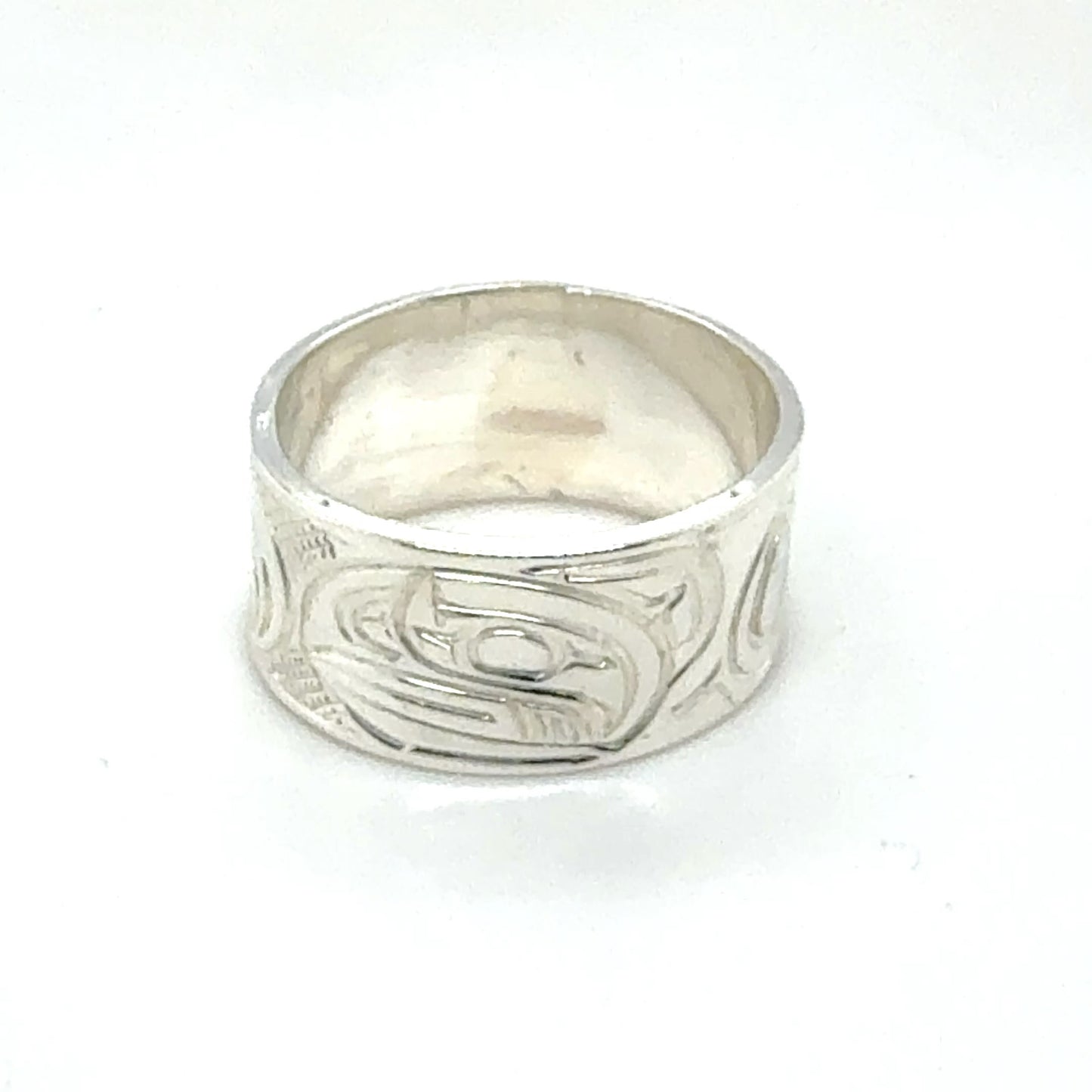 Ring - Sterling Silver - 5/16" - Raven - Size 6