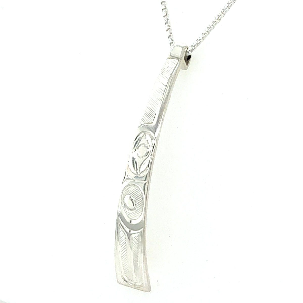 Pendant - Sterling Silver - Triangle - Hummingbird