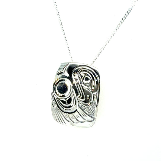 Pendant - Sterling Silver - Rectangle - Eagle