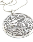 Pendant - Sterling Silver - Round - Eagle