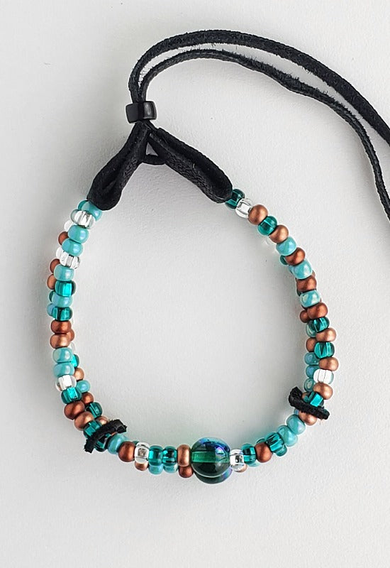 Bracelet - Beaded - Magical - Turquoise & Copper