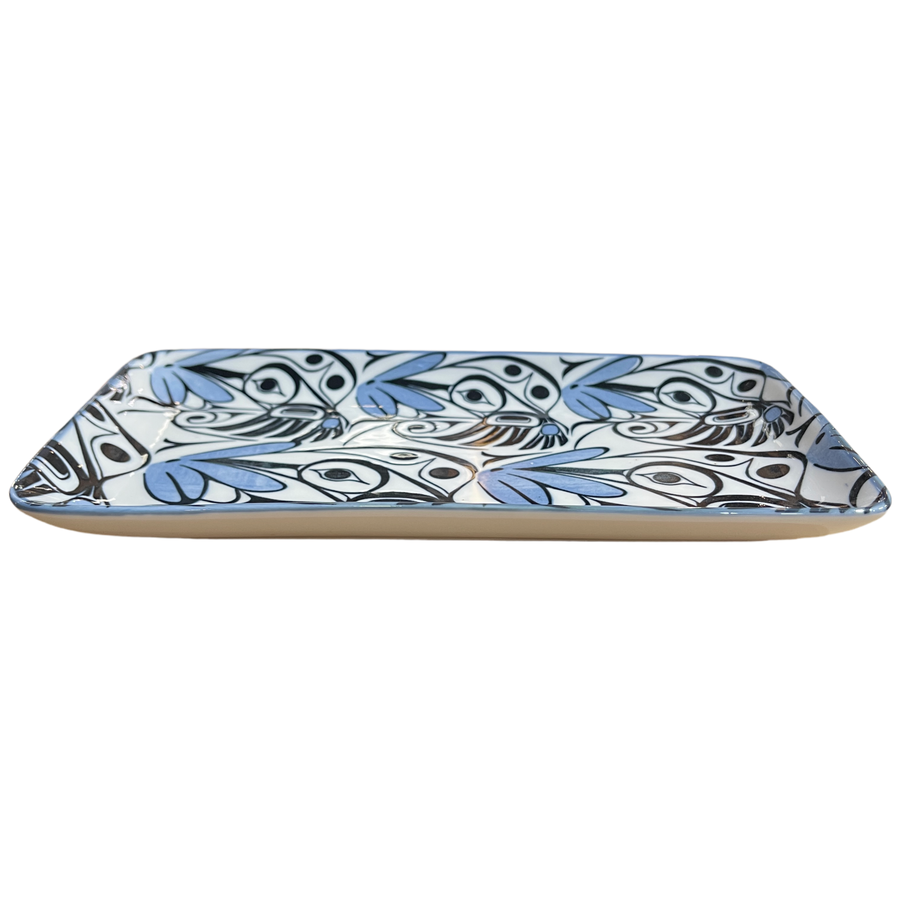 Platter - Porcelain - Rectangle - Hummingbird
