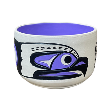 Ceramic Pot - Medium - Eagle - Purple
