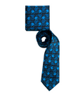 Tie - Silk - Hummingbird All Over - Blue