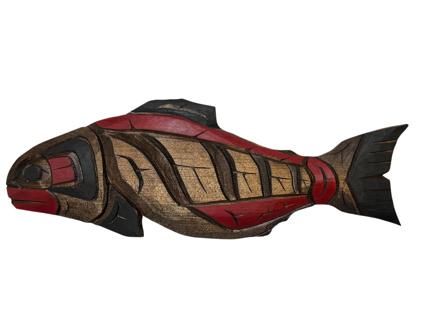 Wooden Plaque - Pine - Salmon