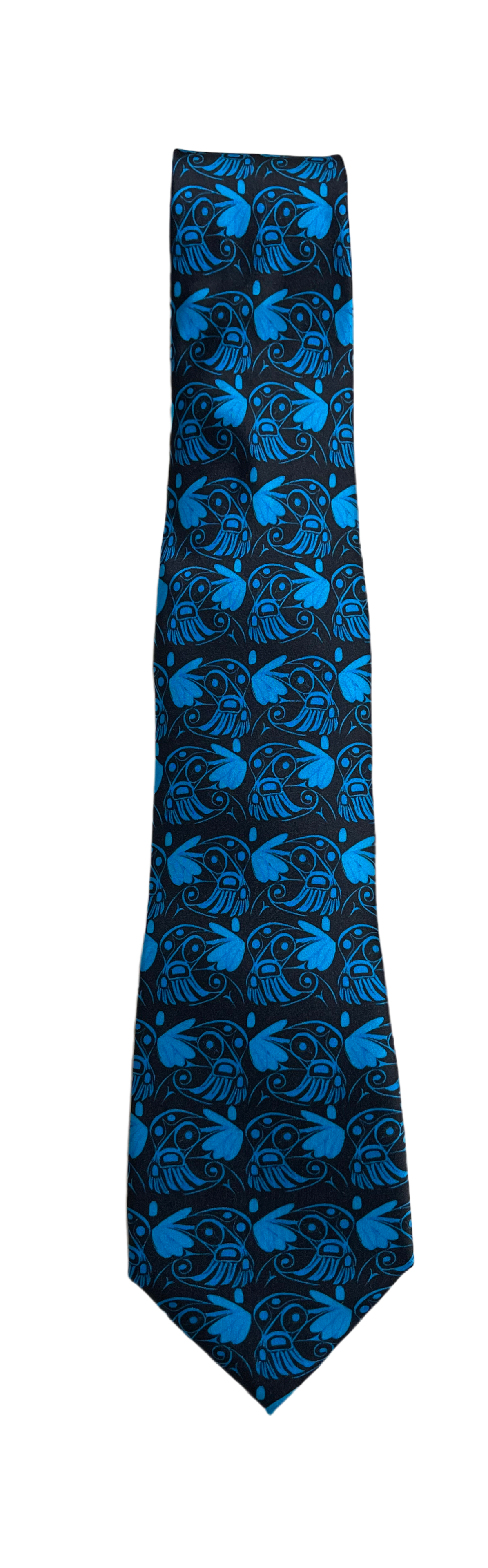 Tie - Silk - Hummingbird All Over - Blue