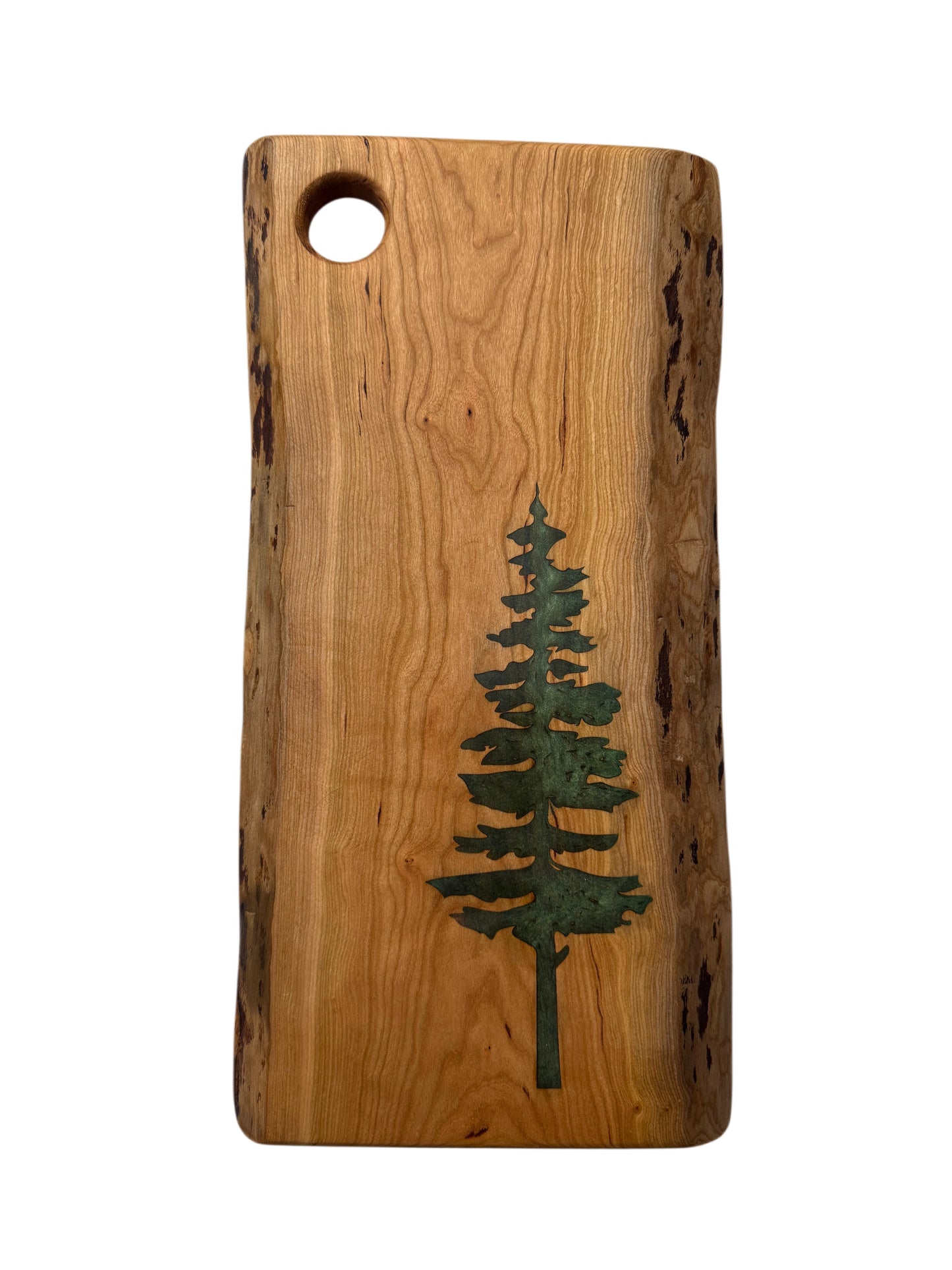 Serving Board - Cherry Wood - Live Edge - Sitka