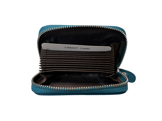 Cardholder - Leather - Teal - Bear & Frog