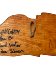 Wooden Plaque - Pine - 8" - Salmon (Air & Land)