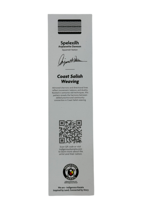 Bookmark - Coast Salish Weaving - Yellow