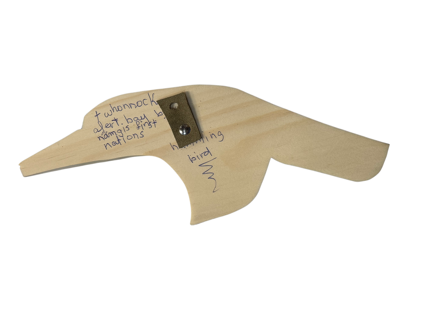 Wooden Plaque - Pine - Hummingbird