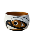 Ceramic Pot - Small - Bear & Eagle - Gold