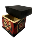Bentwood Box - Carved - Eagle - Black
