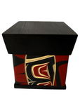 Bentwood Box - Carved - Eagle - Black
