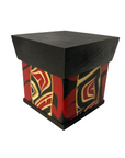 Bentwood Box - Carved - Eagle - Black