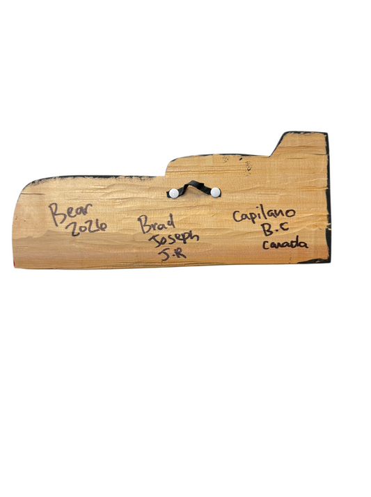 Wooden Plaque - Red Cedar - Bear