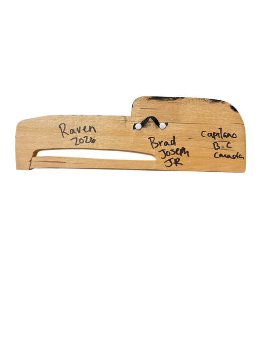 Wooden Plaque - Red Cedar - Raven