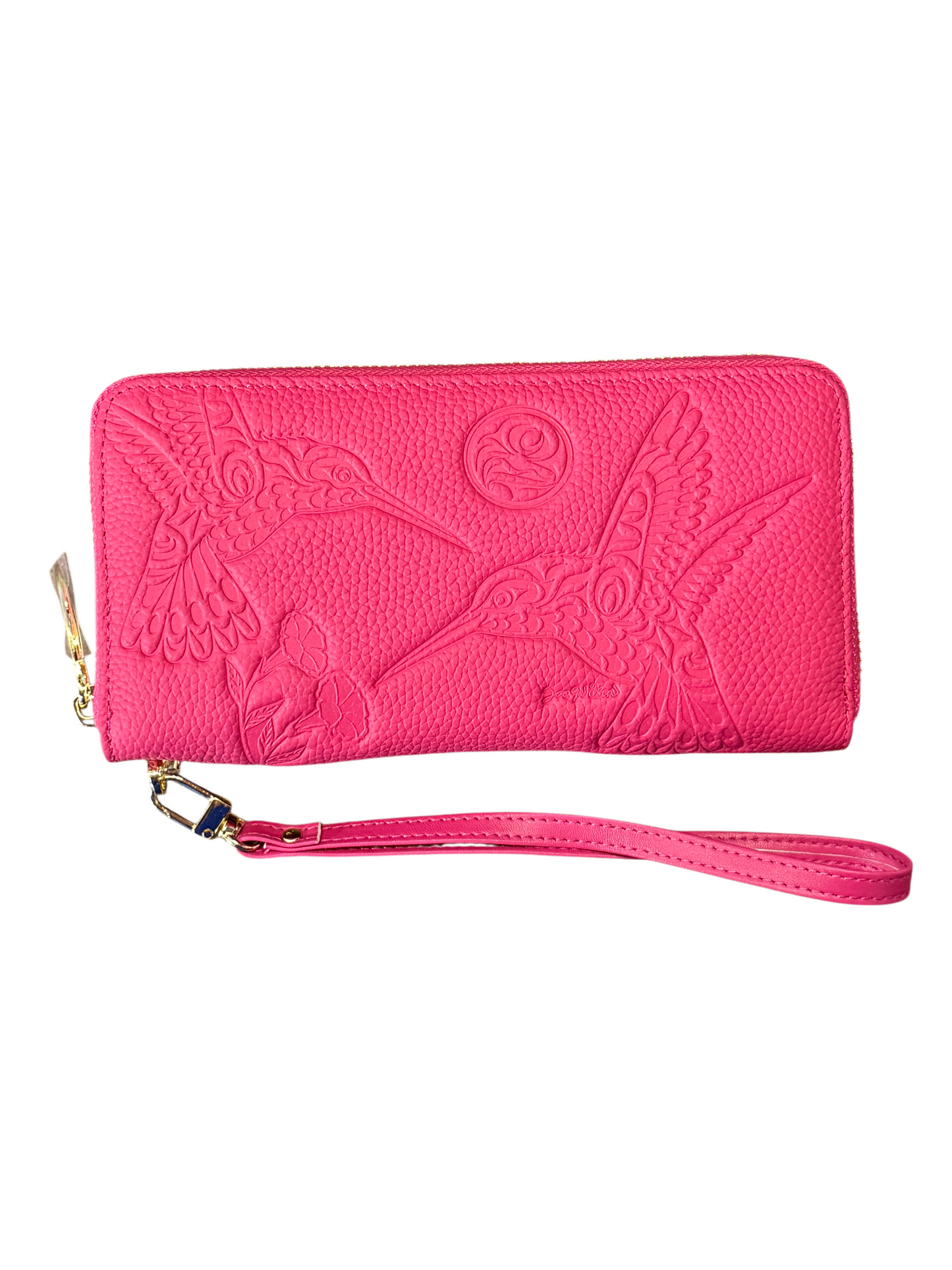 Wallet - Leather - Pink - Hummingbird & Sun