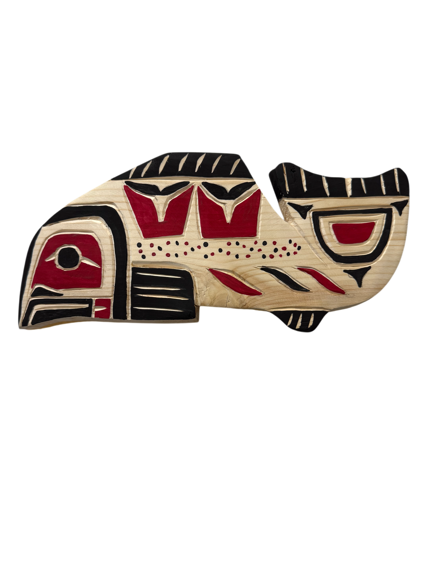 Wooden Plaque - Pine - Salmon