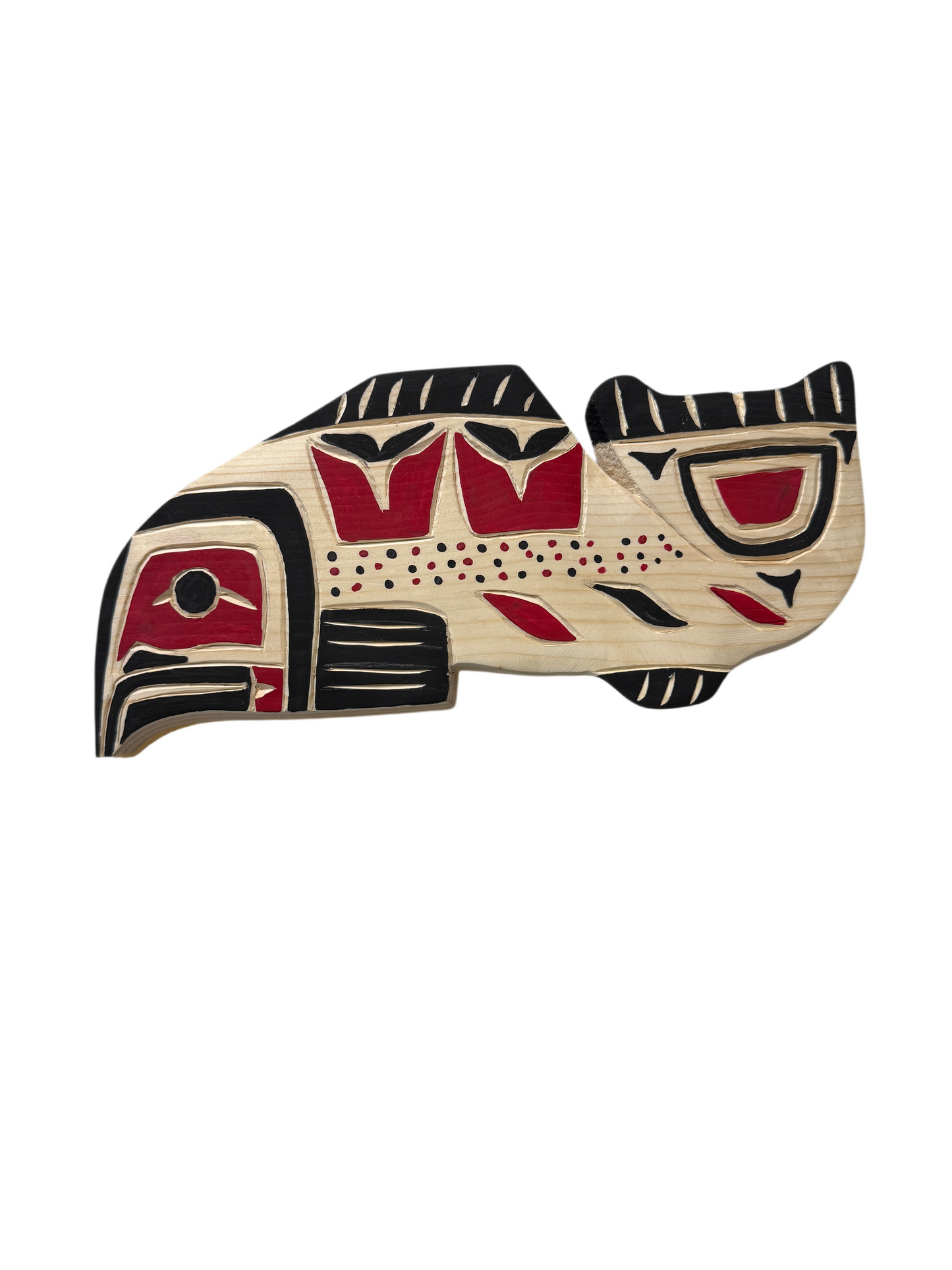 Wooden Plaque - Pine - Salmon