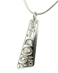 Pendant - Sterling Silver - Triangle - Hummingbird - Large - 38mm
